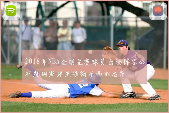 2018年NBA全明星赛球员出场阵容公布詹姆斯库里领衔东西部名单