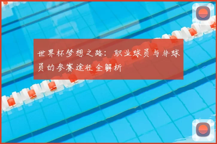 世界杯梦想之路：职业球员与非球员的参赛途径全解析